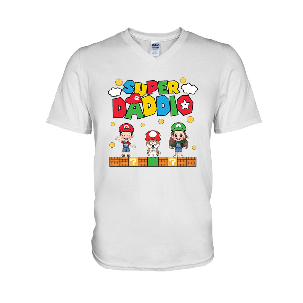 Personalized Super Daddio T-shirt & Hoodie Gift for Dad T-shirt & Hoodie GradoCreations