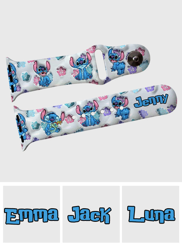 Personalized Stitch Apple Watch Band Custom Name Gift for Her Apple Watch Band GradoCreations