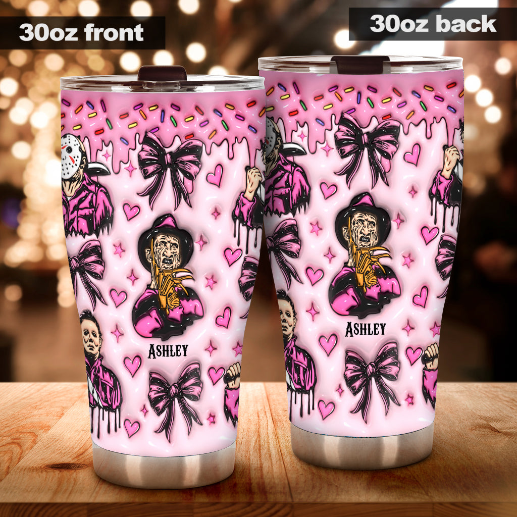 Personalized Horror Movie Tumbler Custom Name Gift for Fans Tumbler GradoCreations