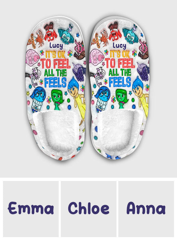 Personalized Cozy Slippers Custom Name Gift for Birthday Slippers GradoCreations