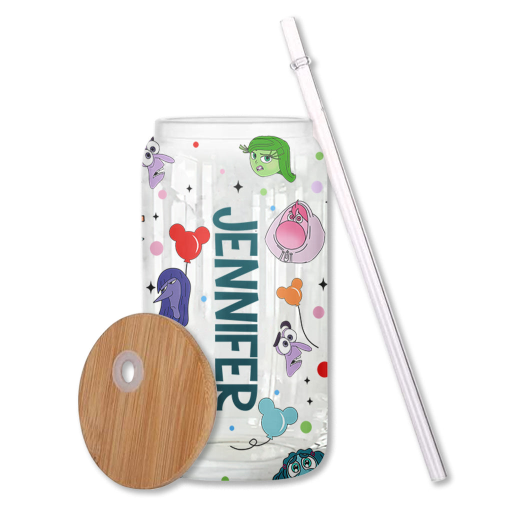 Personalized 16oz Can Glass with Straw for Kids & Adults - Today I Feel Gift Can Glass GradoCreations