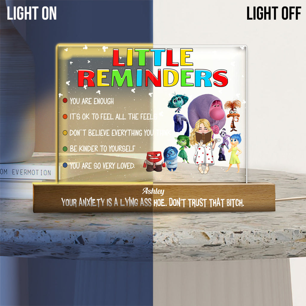 Personalized Acrylic LED Night Light Custom Message Gift Shaped Led Night Light GradoCreations