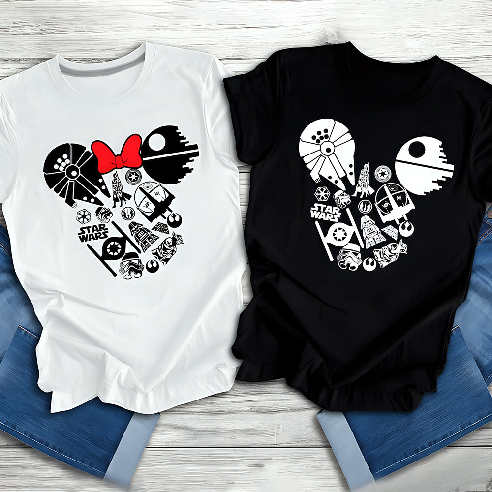 Personalized Star Wars Mouse Ears T-shirt & Hoodie Gift for Fans T-shirt & Hoodie GradoCreations
