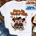 Personalized Couples Mouse T-shirt & Hoodie with Custom Names for Engagement or Anniversary T-shirt & Hoodie GradoCreations
