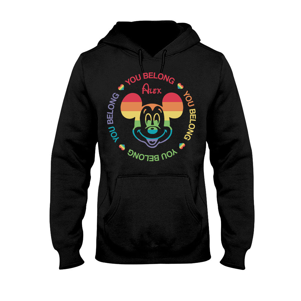Personalized LGBT Pride T-shirt & Hoodie with Custom Name T-shirt & Hoodie GradoCreations
