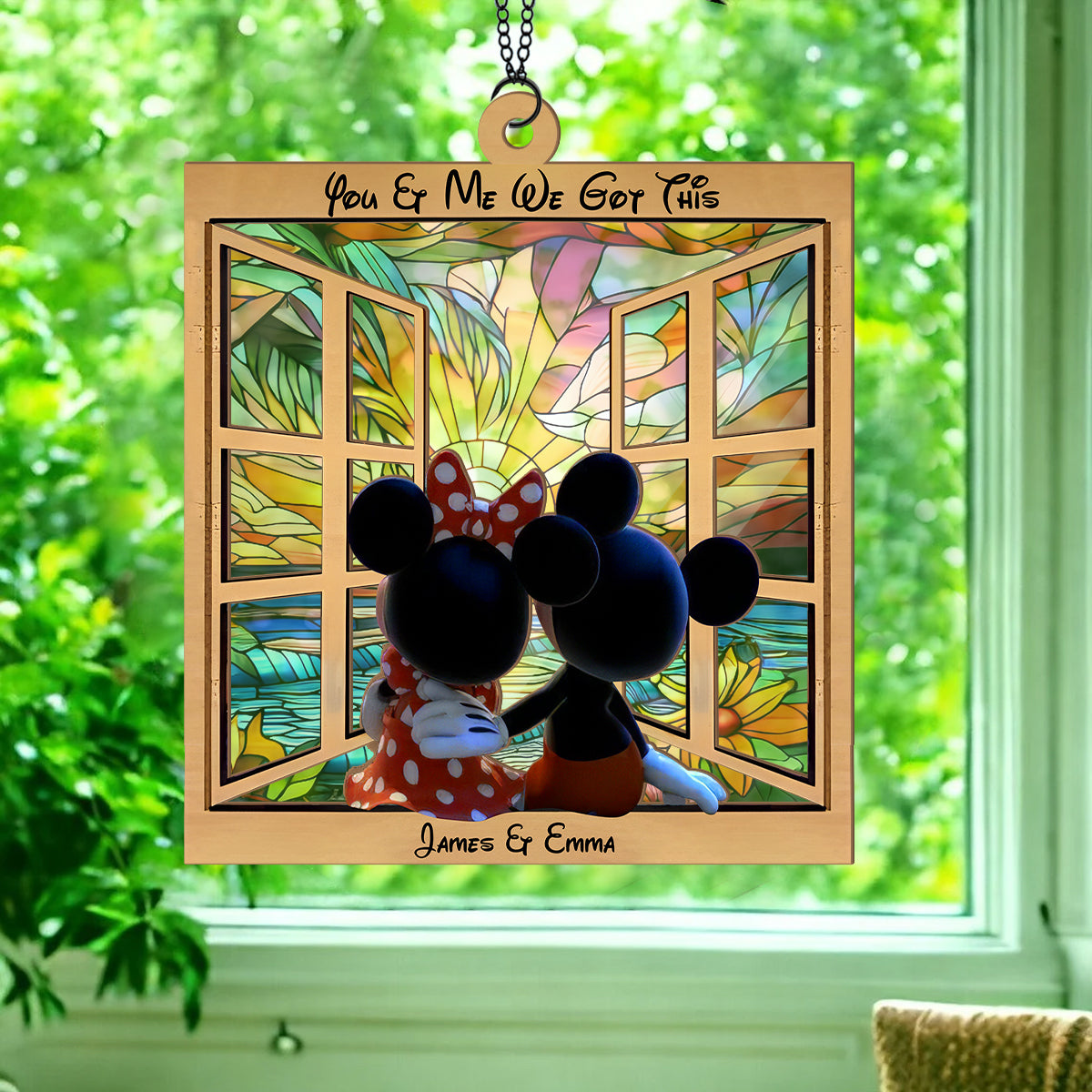 Personalized You & Me We Got This Suncatcher Gift for Couples Suncatcher GradoCreations