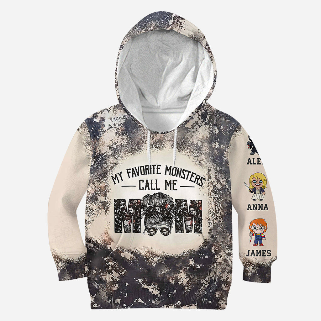 Personalized All-Over Shirt My Favorite Monsters Call Me Mom Gift for Mother's Day All Over Shirt GradoCreations
