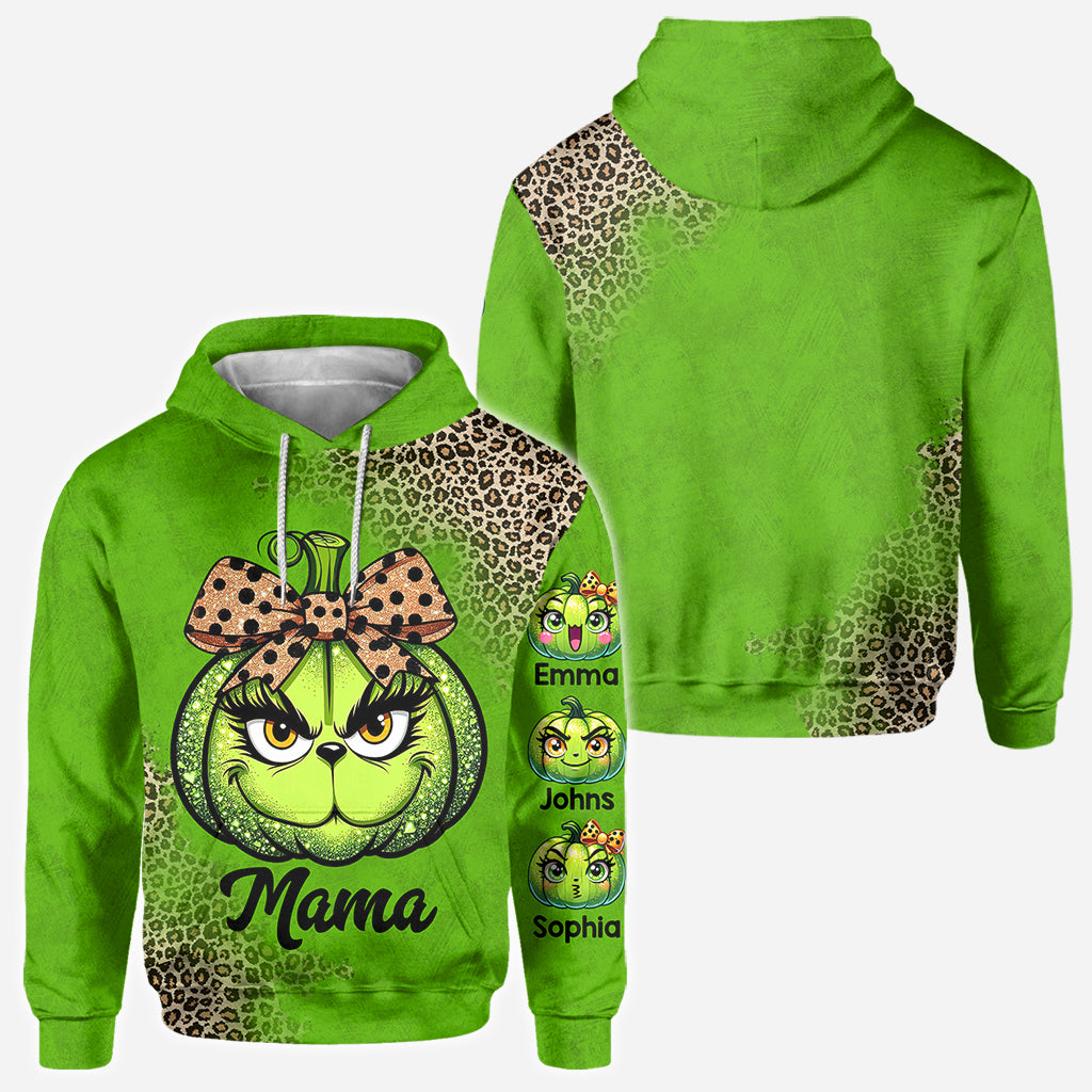 Personalized Grinchy Mama All Over Shirt Christmas Gift All Over Shirt GradoCreations