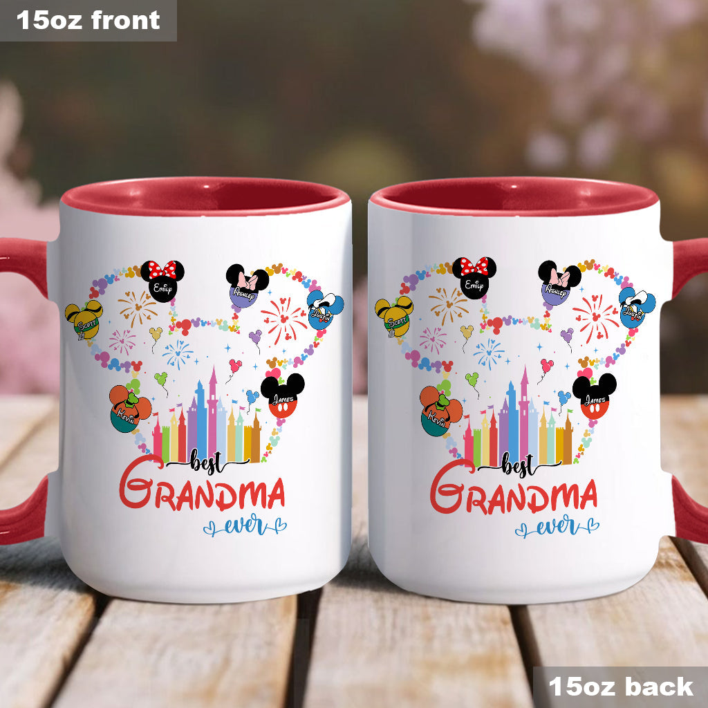 Personalized Grandma Accent Mug Custom Name Gift for Mother's Day Accent Mug GradoCreations