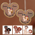Personalized Acrylic Mouse Ears Keychain Custom Name Gift for Couple One-sided Keychain GradoCreations