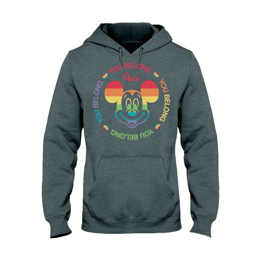 Personalized LGBT Pride T-shirt & Hoodie with Custom Name T-shirt & Hoodie GradoCreations