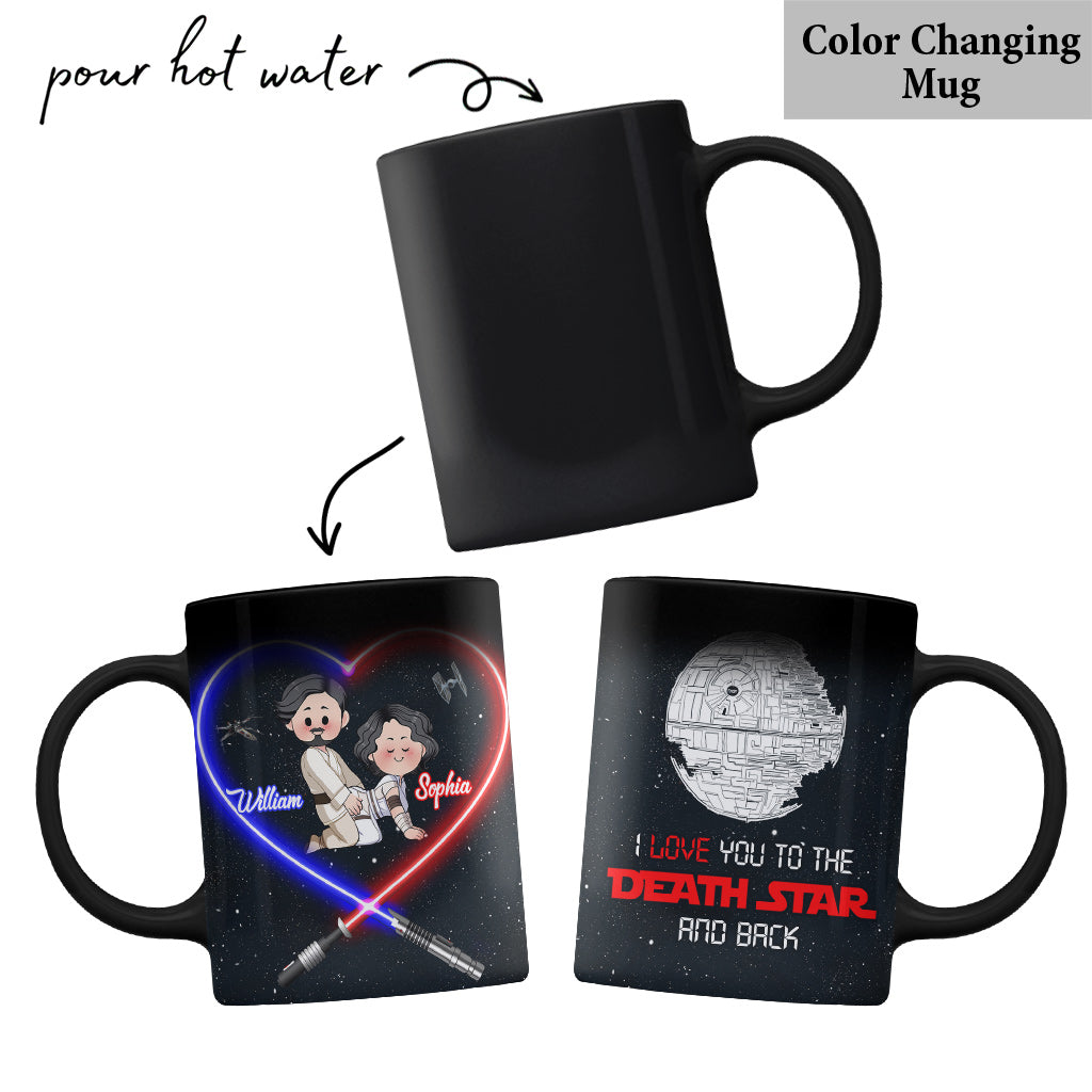 Personalized Star Wars Mug I Love You to the Death Star Gift for Couple Mug GradoCreations