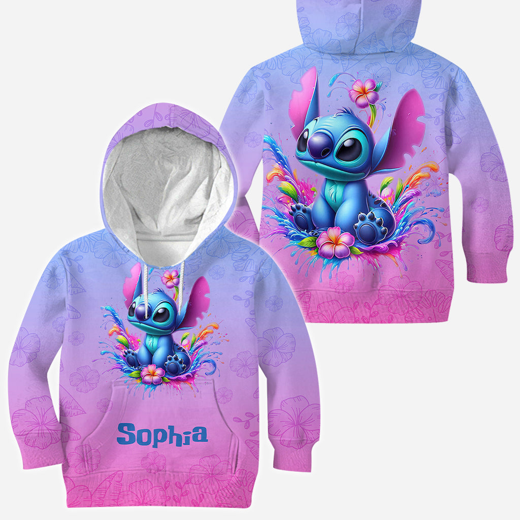 Personalized Blue Ohana All Over Shirt Custom Name Gift All Over Shirt GradoCreations