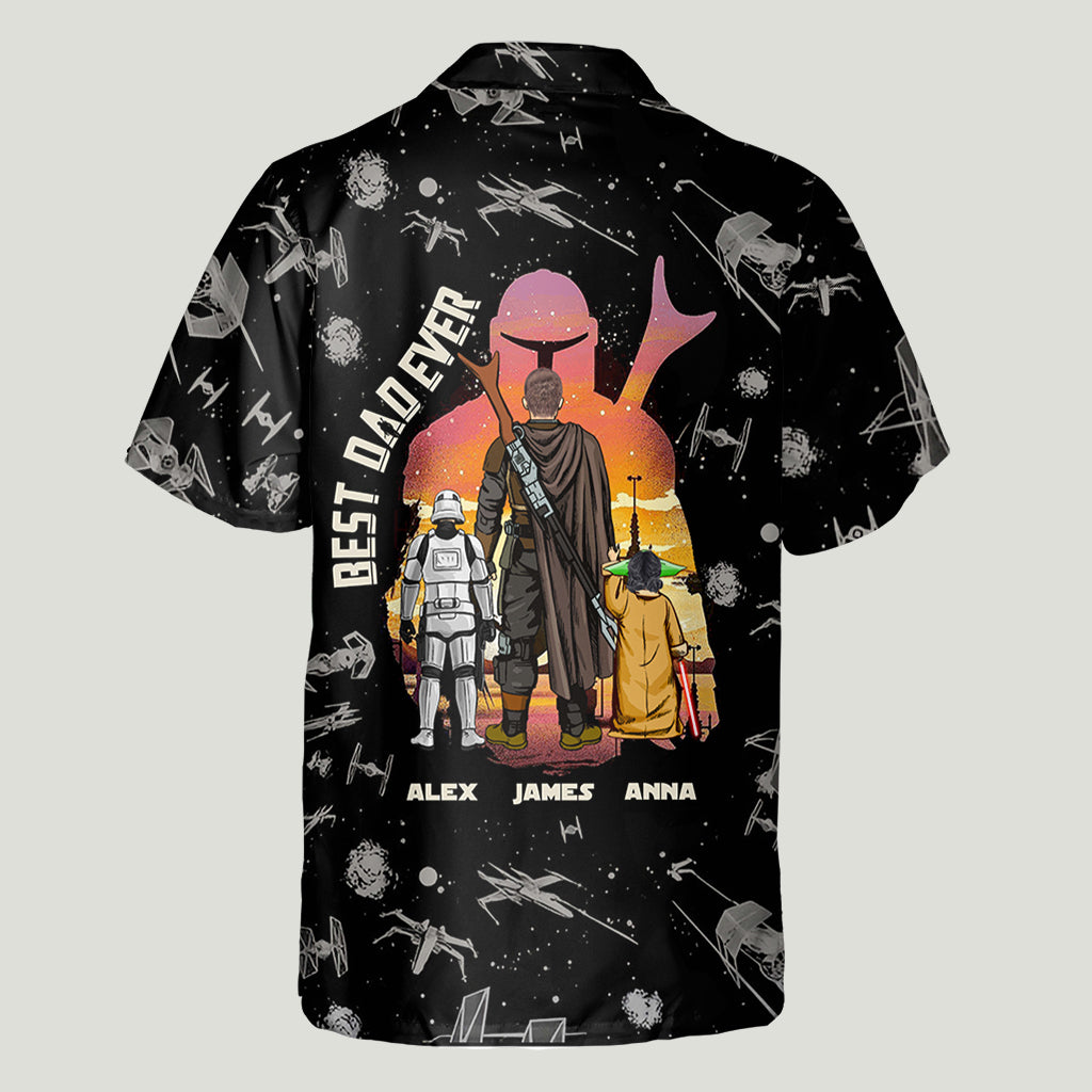Personalized Dadalorian Hawaiian Shirt for Best Dad Ever Gift Hawaiian Shirt GradoCreations
