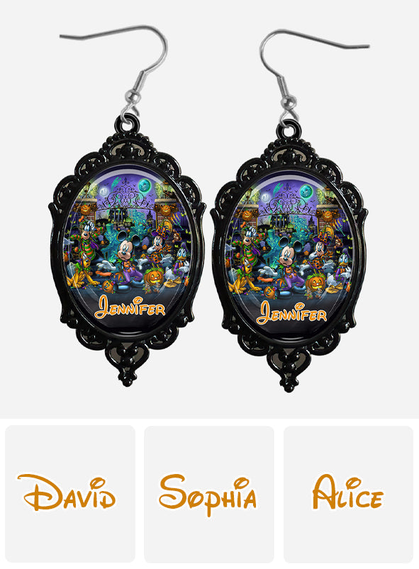 Personalized Halloween Themed Mouse Earrings Gift for Her Earrings GradoCreations