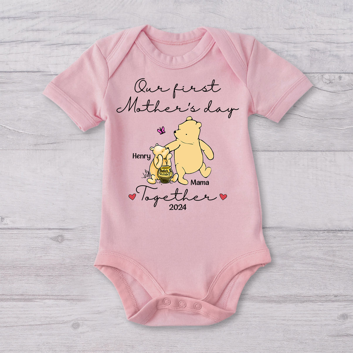 Personalized Mouse T-shirt and Baby Onesie for First Mother's Day Gift T-shirt And Baby Onesie GradoCreations