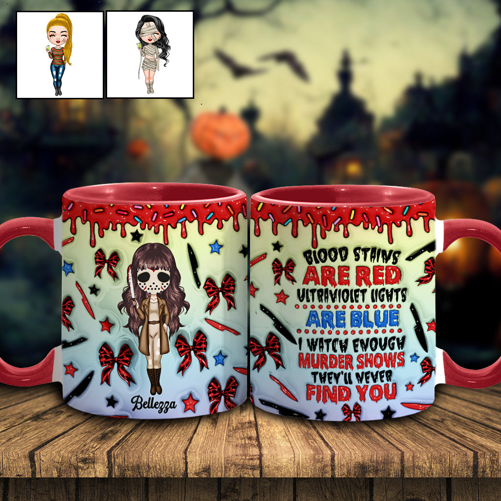 Personalized Accent Mug for Murder Mystery Lovers - Fun Gift Accent Mug GradoCreations