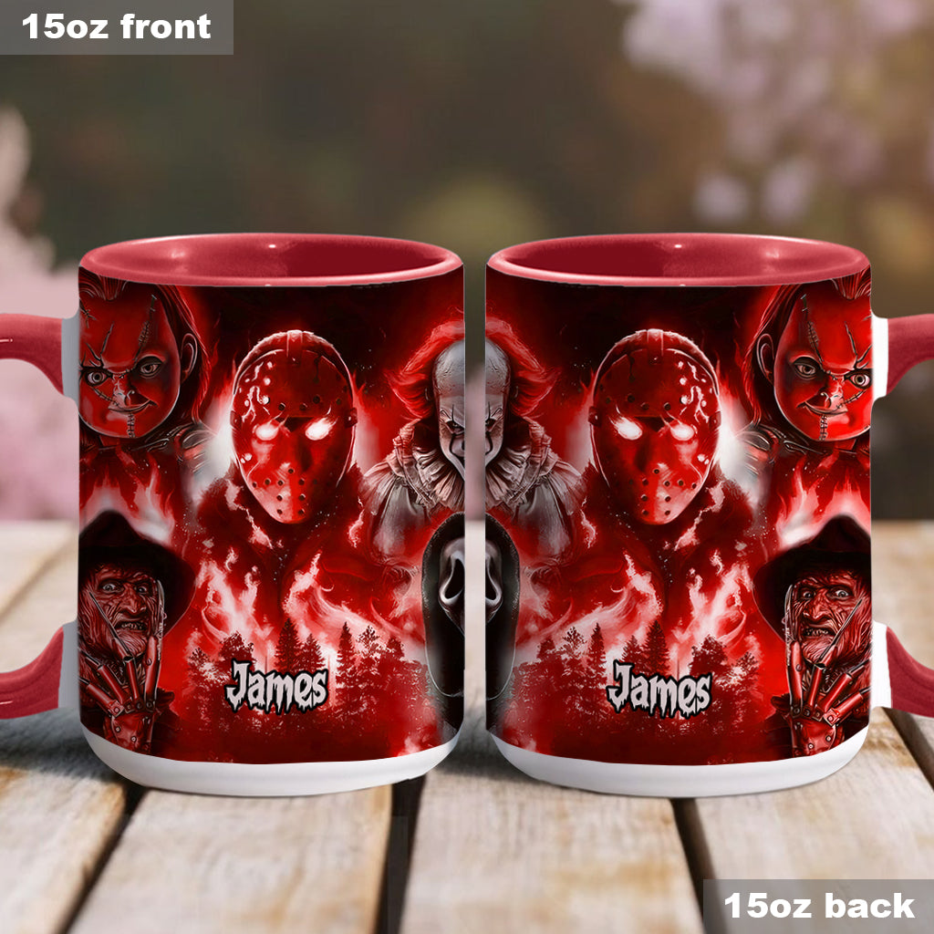 Personalized Horror Movie Accent Mug Custom Name Gift for Fans Accent Mug GradoCreations