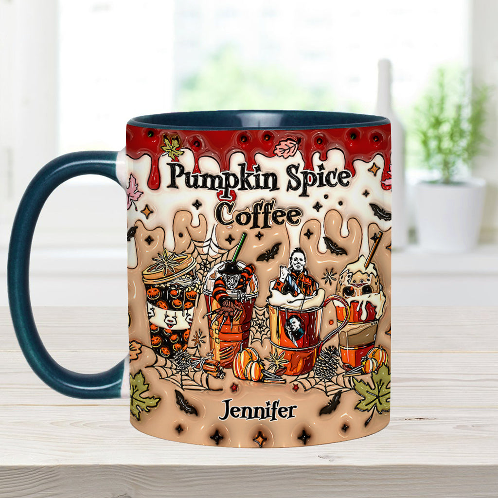 Personalized Pumpkin Spice Latte Accent Mug Custom Name Gift Accent Mug GradoCreations