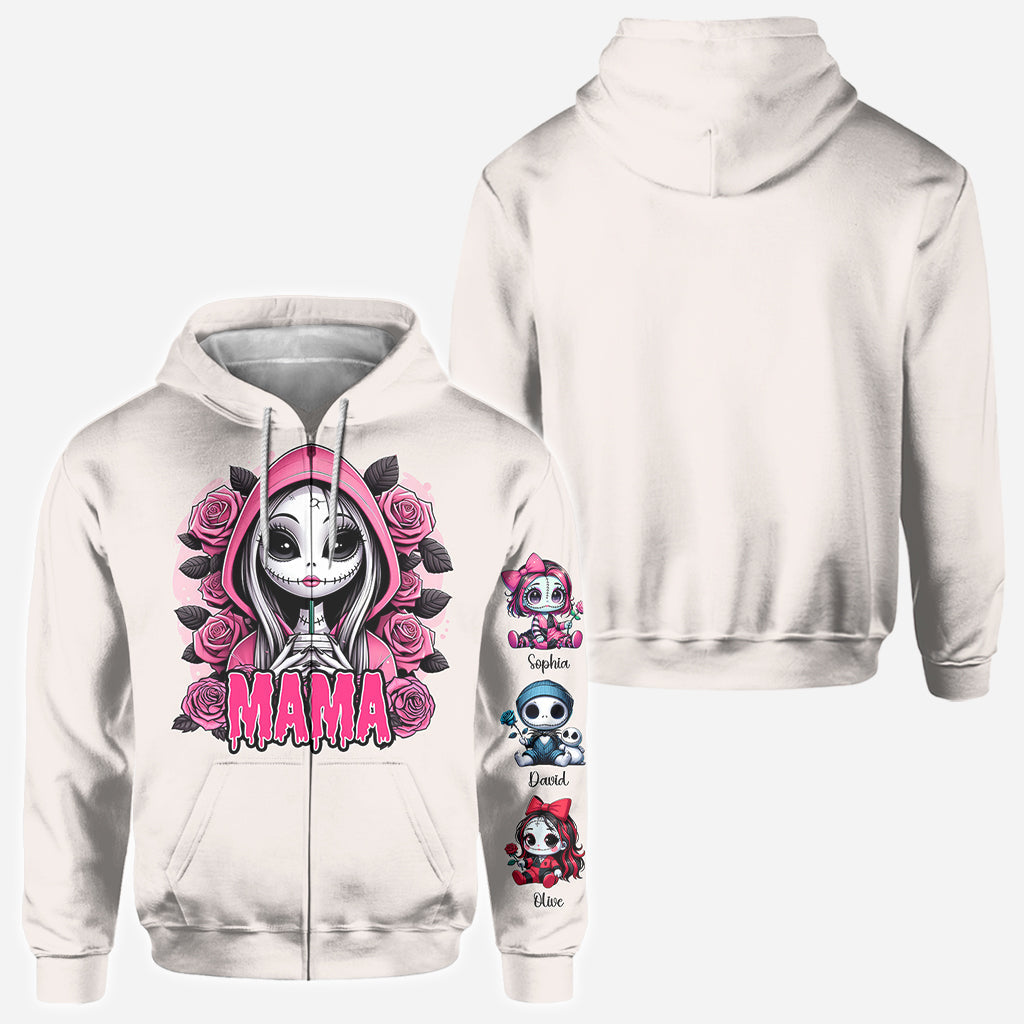 Personalized Mama of Nightmares All Over Shirt for Mom | Halloween Gift All Over Shirt GradoCreations