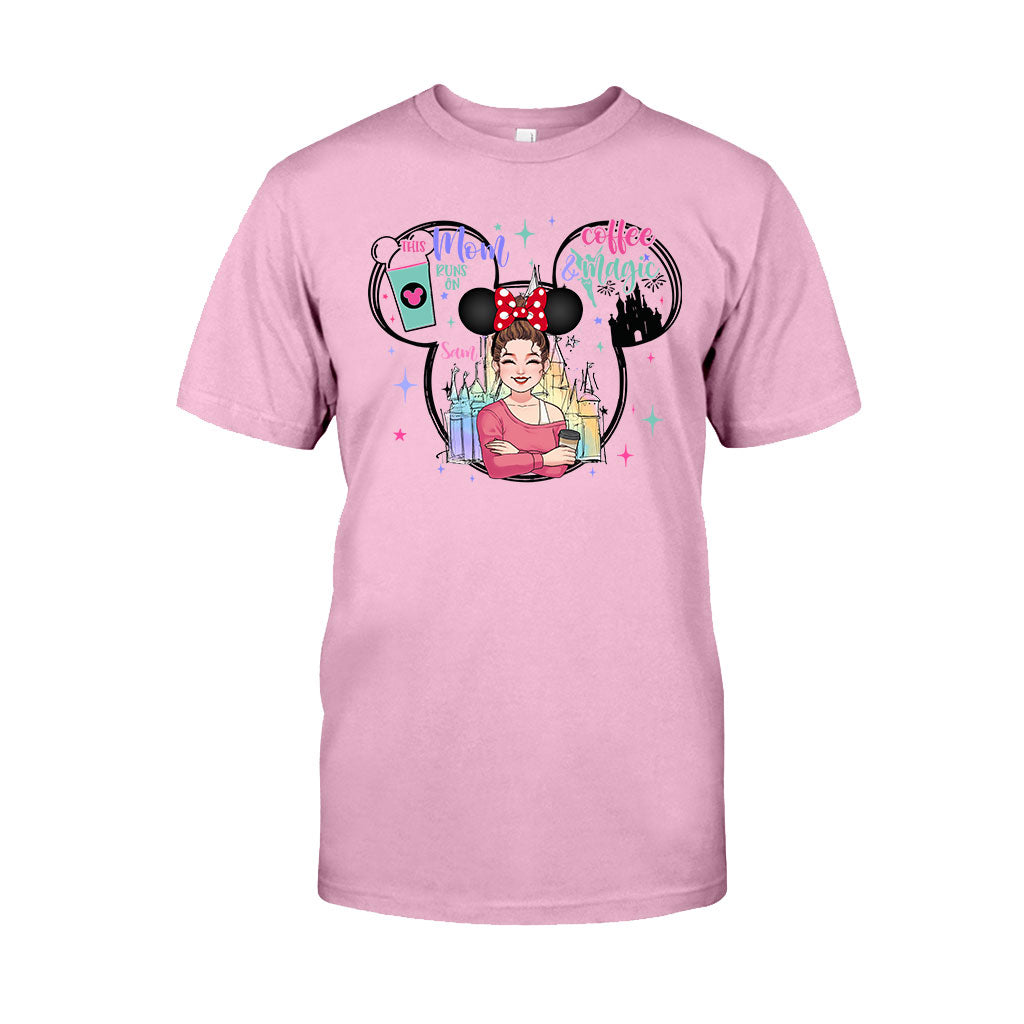 Personalized Coffee Magic Mouse T-shirt for Mom – Custom Name Gift T-shirt & Hoodie GradoCreations
