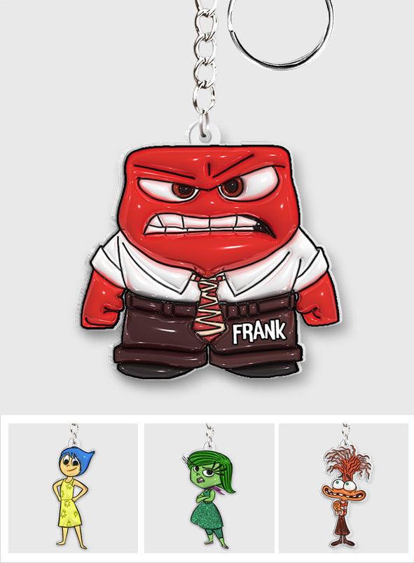 Personalized Anger Keychain Custom Name Gift for Graduation Keychain GradoCreations