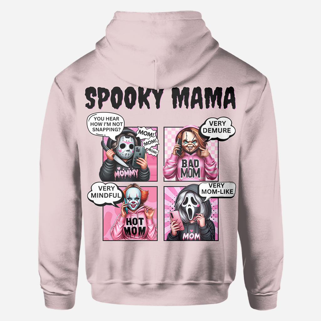 Personalized Spooky Mama All Over Shirt Custom Name Gift for Mom All Over Shirt GradoCreations