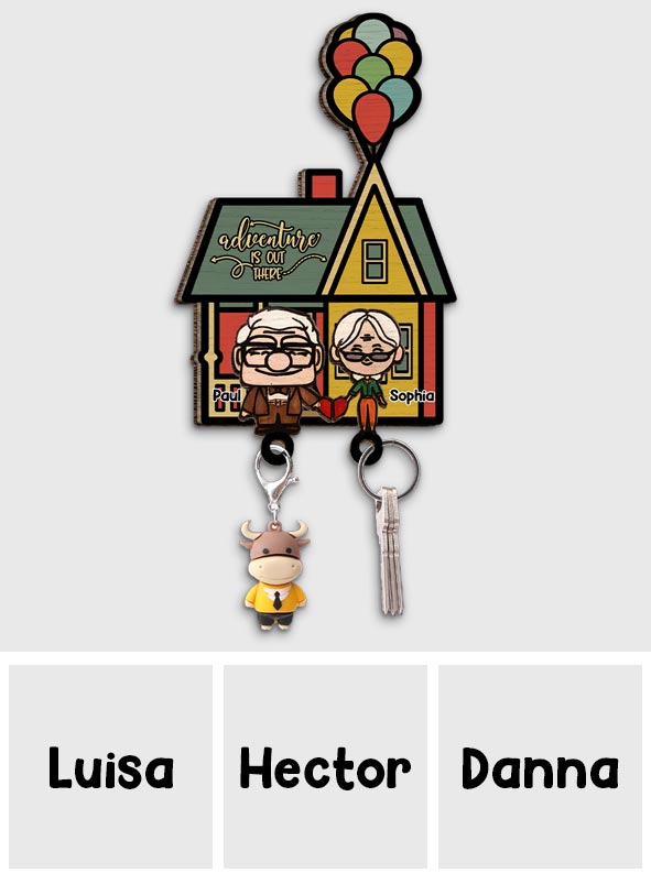 Personalized Adventure Key Holder Gift for Couples or Families Key Holder GradoCreations