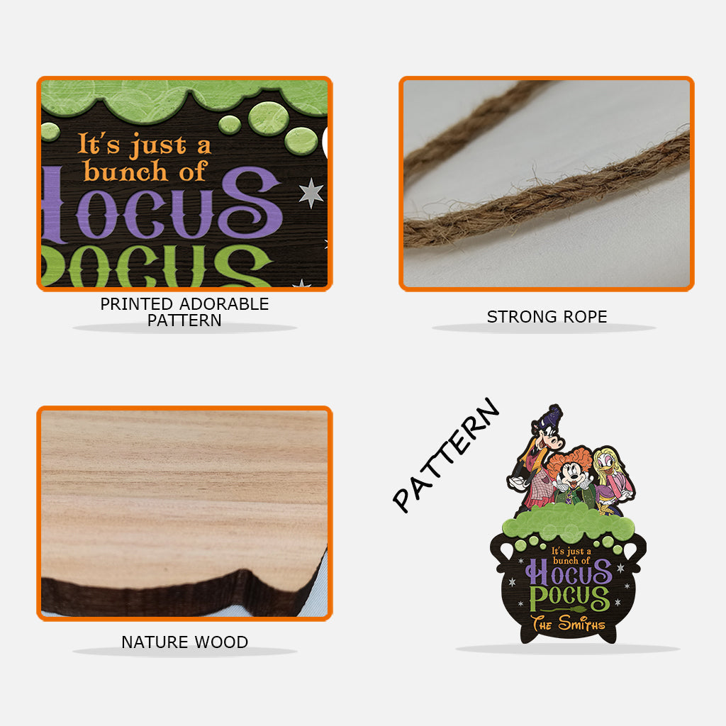 Personalized Hocus Pocus Wood Sign Custom Family Name Gift Wood Sign GradoCreations