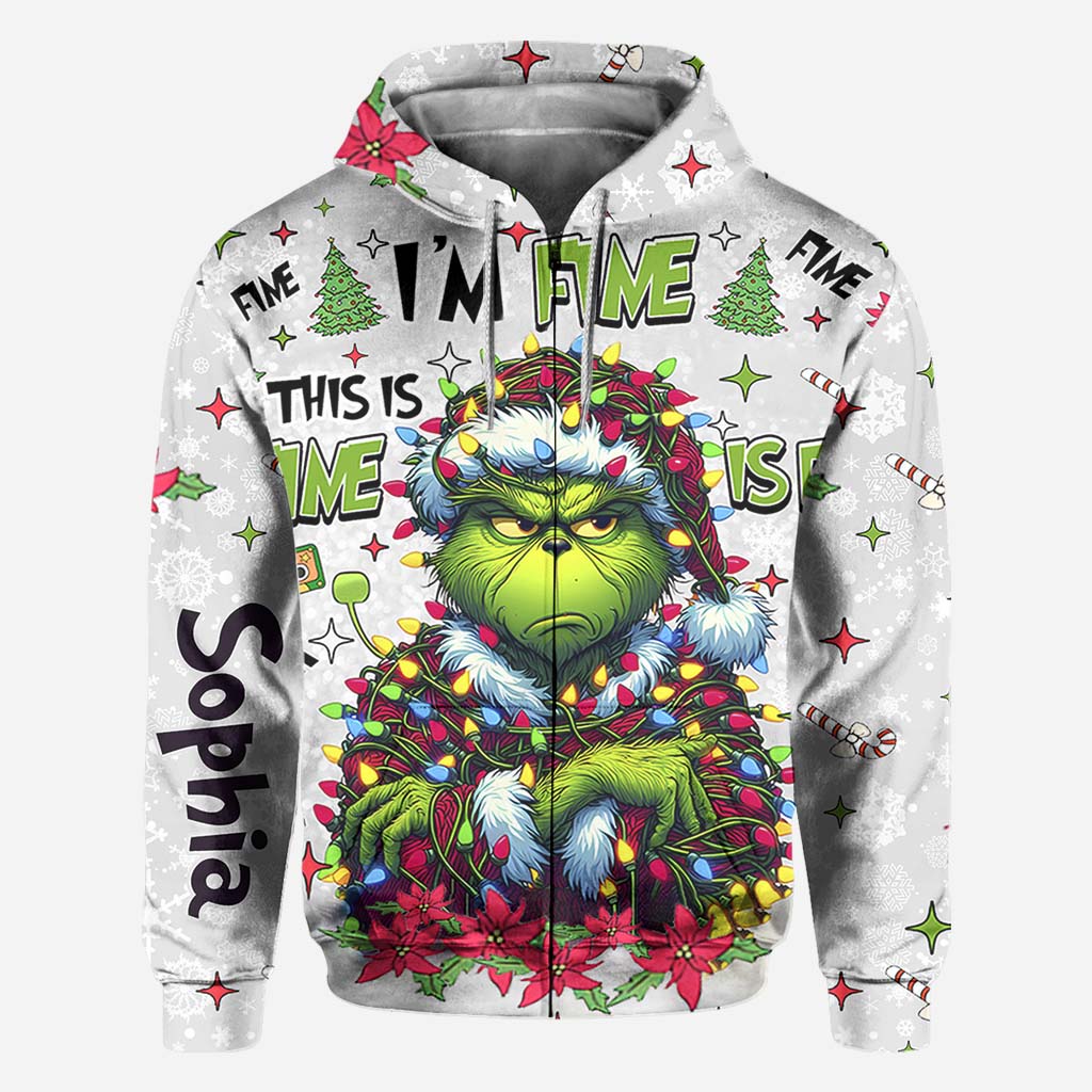 Personalized Christmas All Over Shirt Grinch Design Gift All Over Shirt GradoCreations