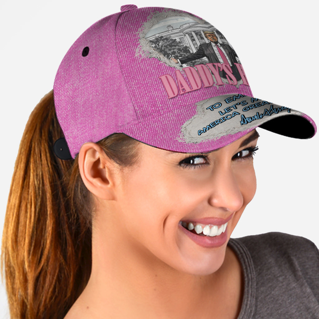Personalized Classic Cap Daddy's Home Custom Name Gift for Dad Classic Cap GradoCreations