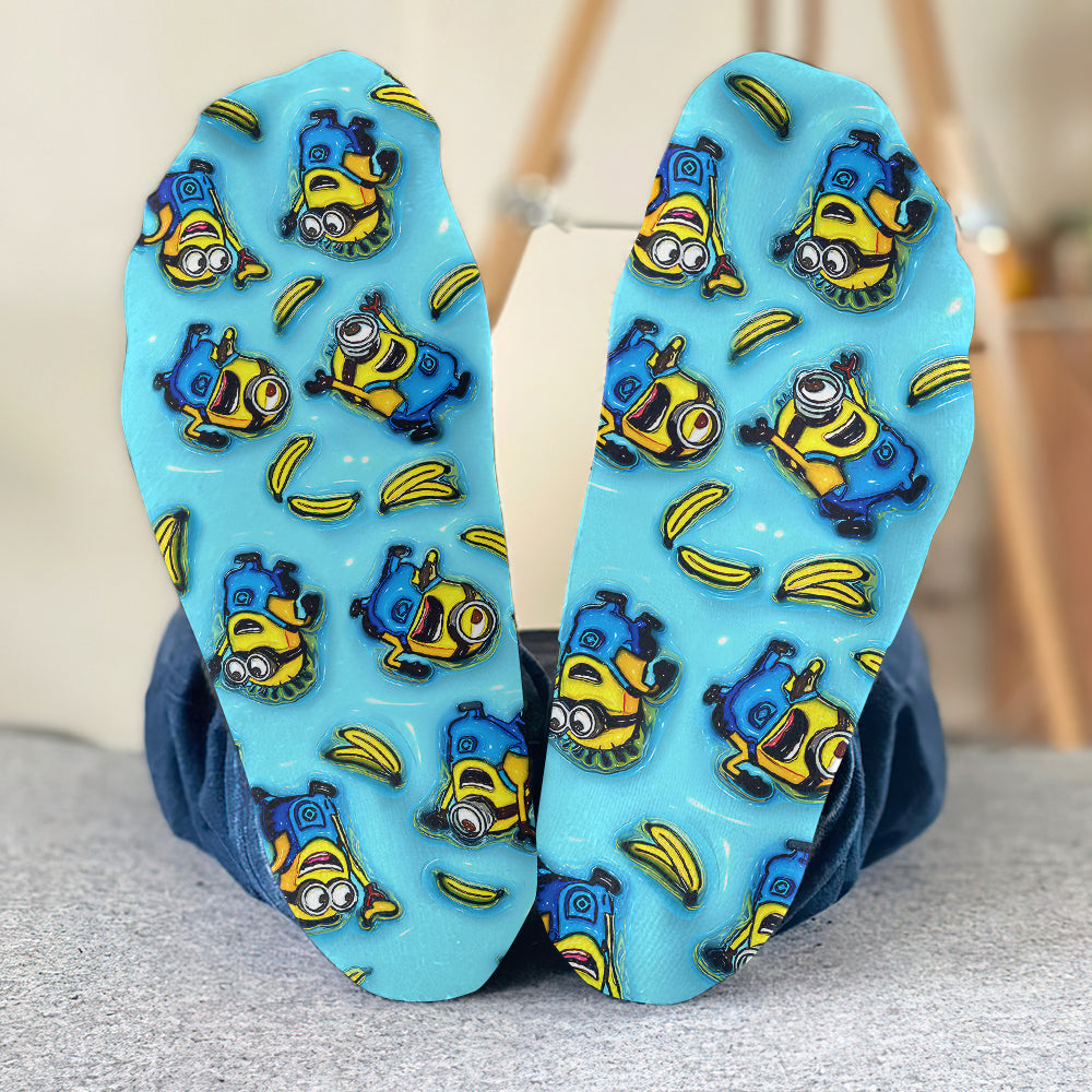 Personalized Minion Socks Custom Name Fun Gift for Kids Socks GradoCreations