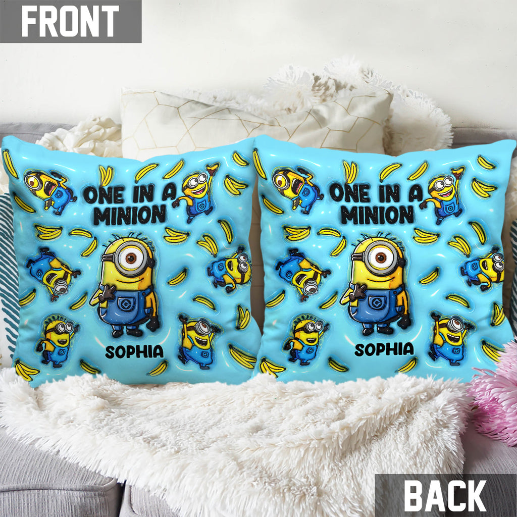 Personalized Minion Throw Pillow Custom Name Gift Throw Pillow GradoCreations