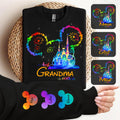 Personalized Colorful Mouse Ear All Over Shirt Gift for Grandma All Over Shirt GradoCreations