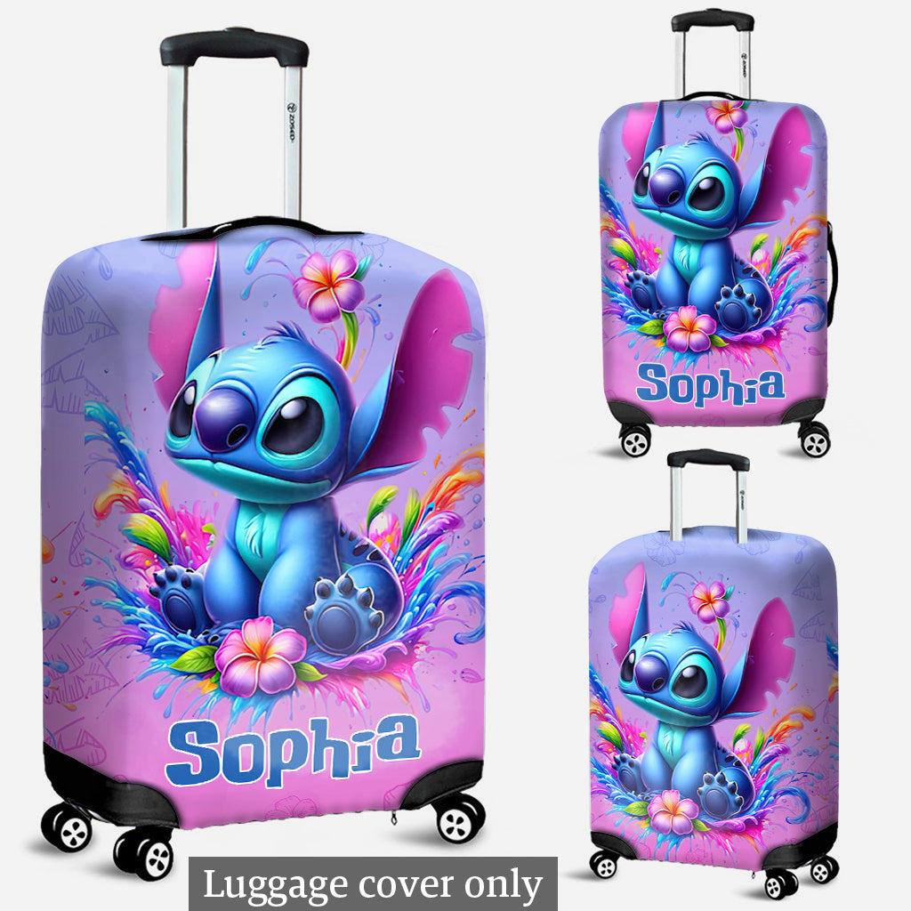 Personalized Ohana Luggage Cover Custom Name Gift for Travel Luggage Cover GradoCreations