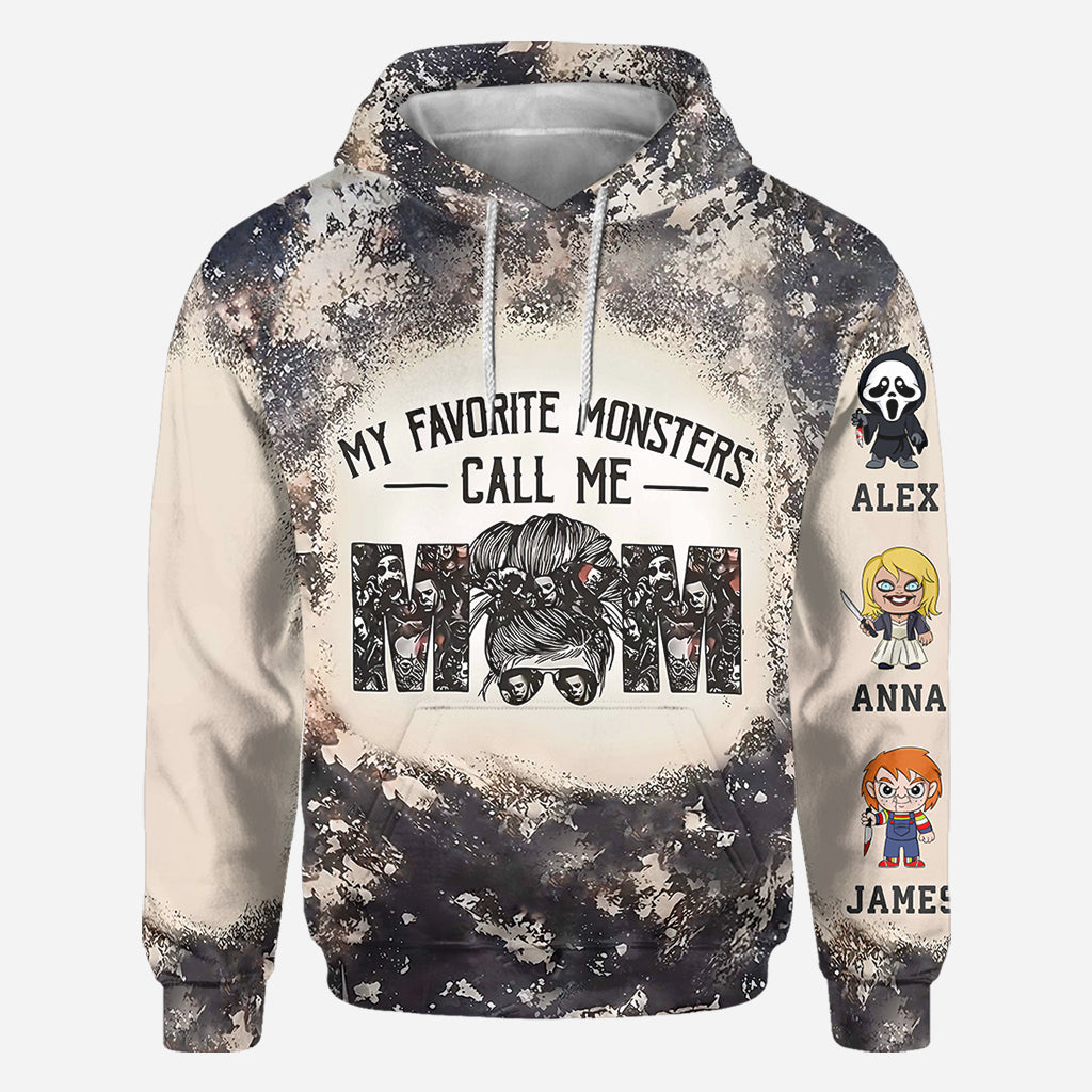 Personalized All-Over Shirt My Favorite Monsters Call Me Mom Gift for Mother's Day All Over Shirt GradoCreations
