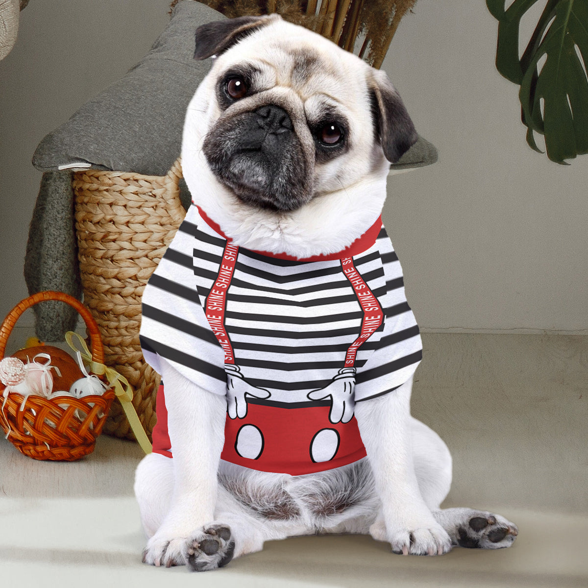 Personalized Halloween Pet Shirt with Mouse Ears Costume for Dogs Pet Shirt GradoCreations