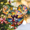 Personalized Romantic Mouse Couple Acrylic Ornament for Christmas Ornament GradoCreations