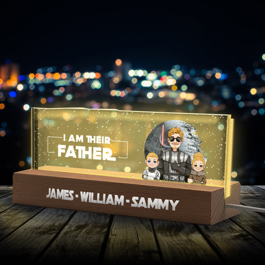 Personalized LED Night Light Custom Name Gift for Dad Custom LED Night Light GradoCreations