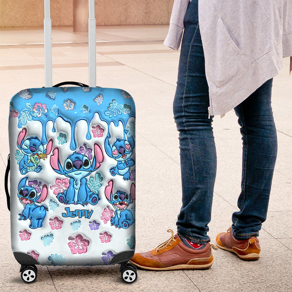 Personalized Ohana Luggage Cover Custom Name Travel Gift Luggage Cover GradoCreations