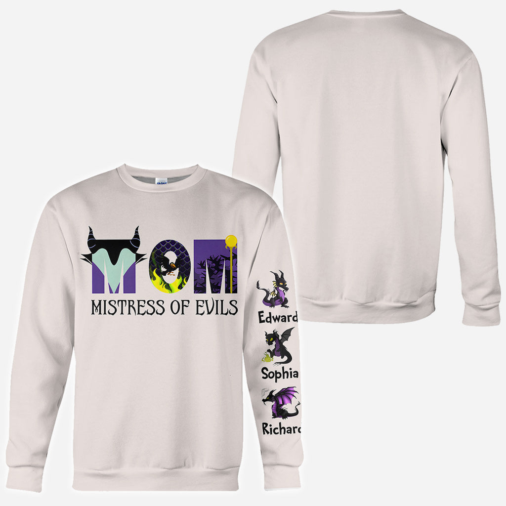 Personalized Mistress of Evils All Over Shirt for Mom - Custom Design Gift All Over Shirt GradoCreations