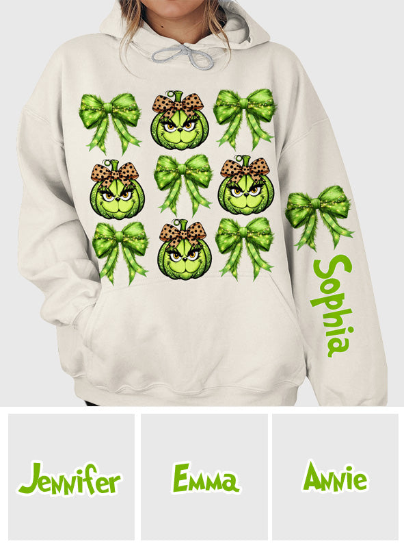 Personalized Grinchy Christmas All Over Shirt for Women All Over Shirt GradoCreations