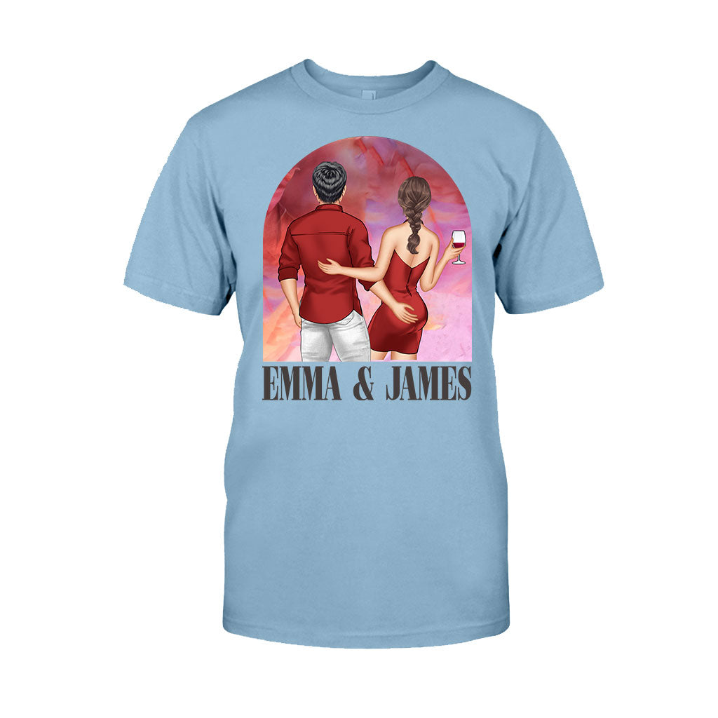 Personalized Couple T-Shirt & Hoodie Unique Gift for Anniversary or Valentine's Day T-shirt & Hoodie GradoCreations