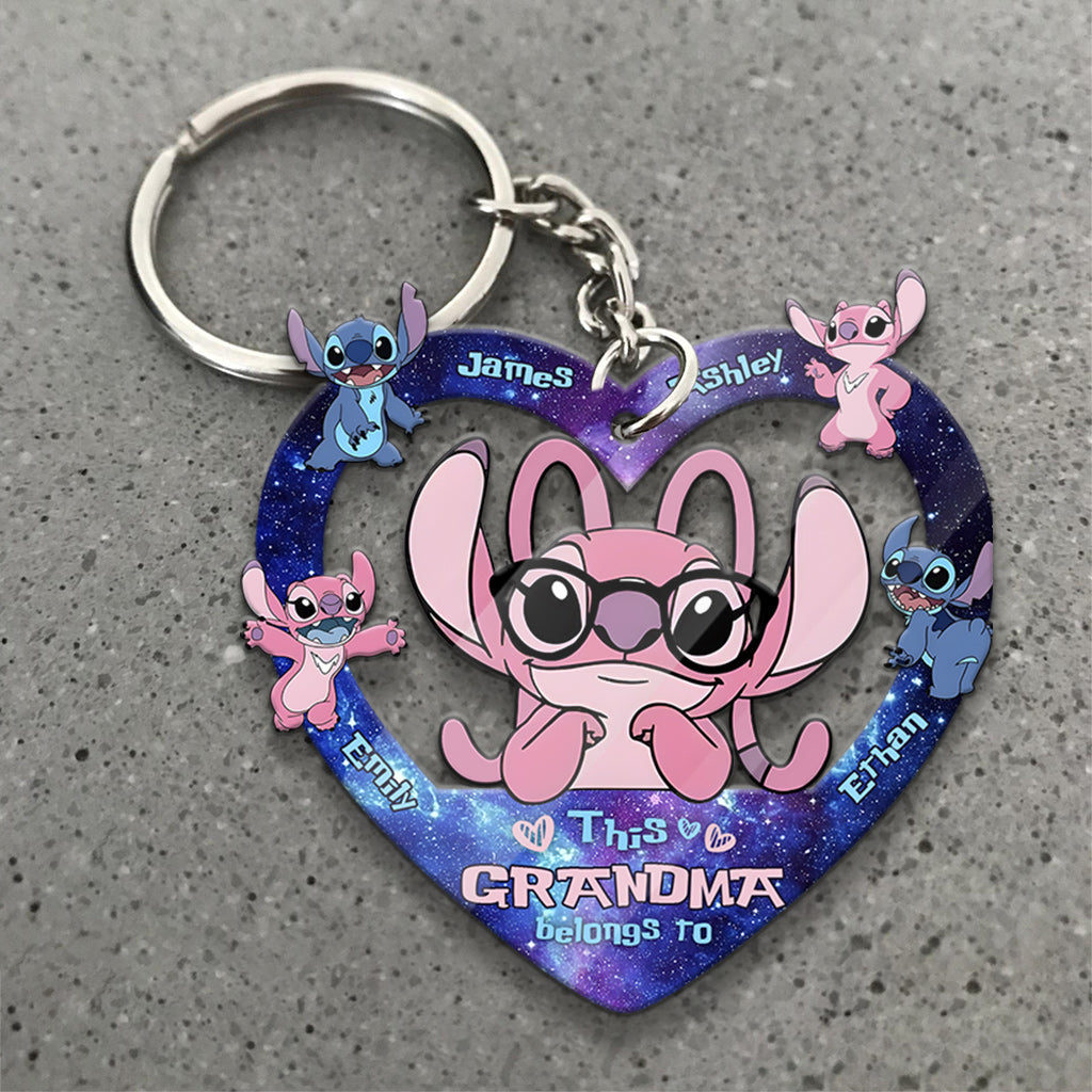 Customizable Ohana Keychain for Grandma - Family Gift Keychain GradoCreations