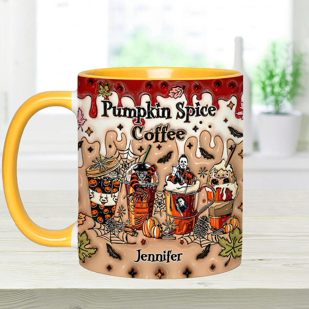 Personalized Pumpkin Spice Latte Accent Mug Custom Name Gift Accent Mug GradoCreations