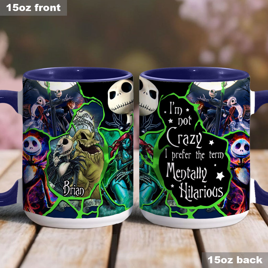 Personalized Nightmare Accent Mug Custom Name Funny Gift for Friends Accent Mug GradoCreations