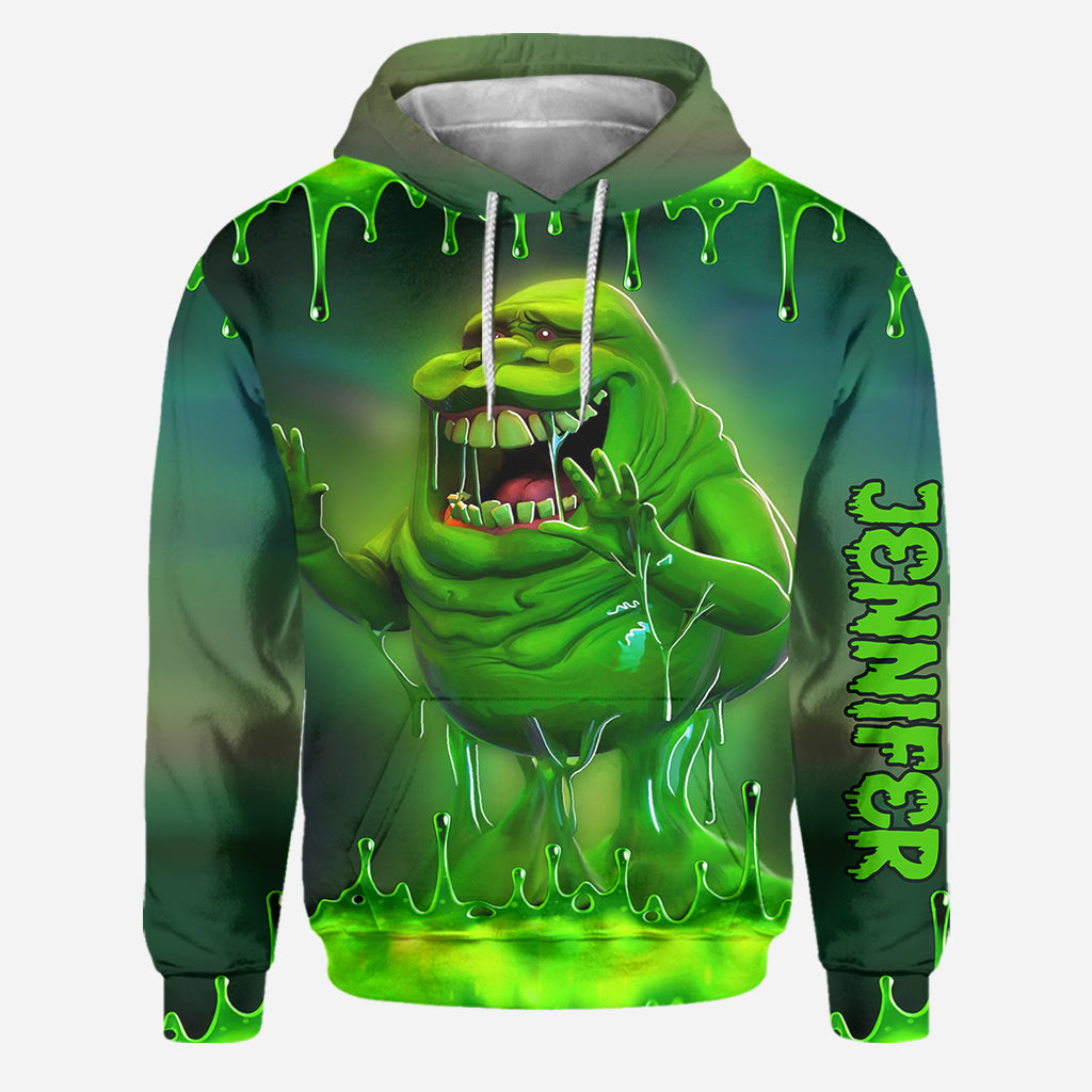 Personalized Green Ghost Hoodie and Leggings Set for Kids and Adults Hoodie & Leggings GradoCreations