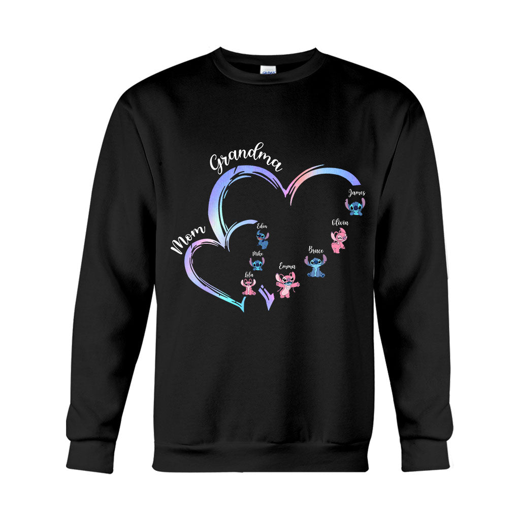 Personalized Grandma T-Shirt & Hoodie with Ohana Design for Family Gifts T-shirt & Hoodie GradoCreations