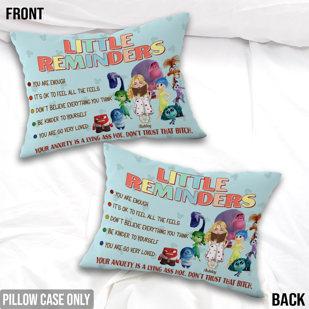 Personalized Little Reminders Pillow Cover for Unique Gift Rectangle Pillow Cover GradoCreations