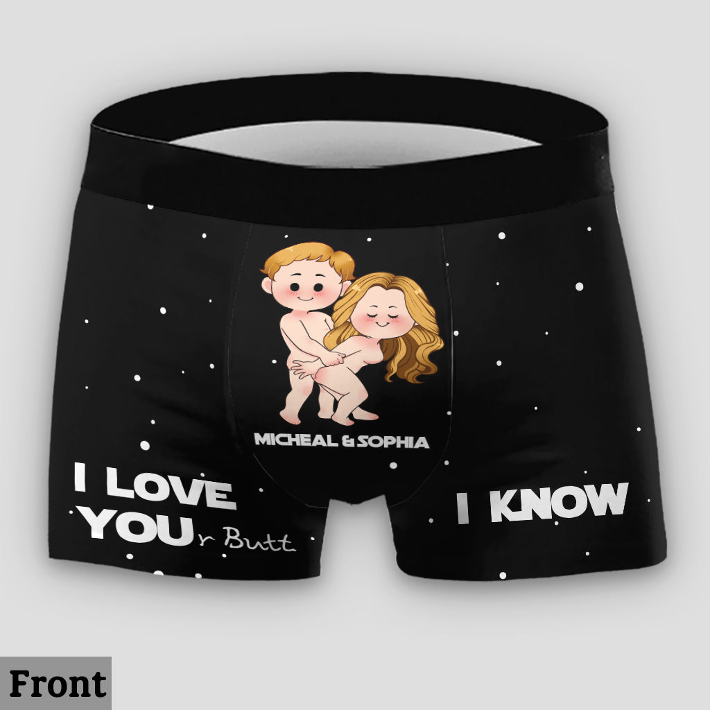 Personalized Couple Briefs & Boxers Funny Gift for Anniversary Lace Border Women Briefs And Men’s Boxer Briefs GradoCreations